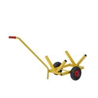 Métal soudé Fab Products de chariot à brouette de roue du double 200Kg