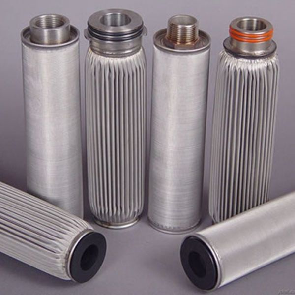 Powder Stainless Steel Sintered Filter Reusable Water Filter Cartridge 0.5-100um Micron