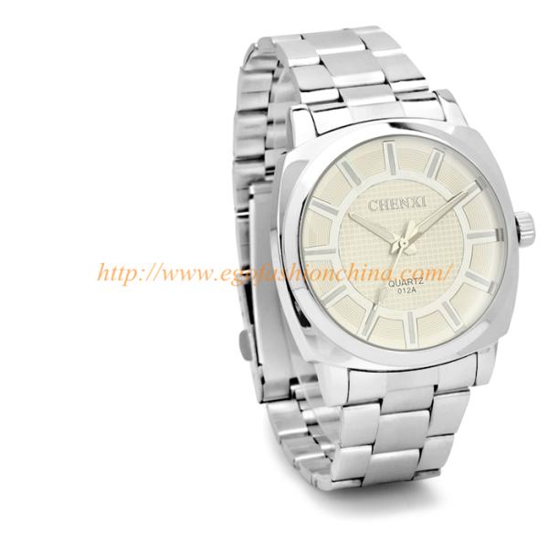 012A Stainless Steel Watches Unisex Watch Quality Steel Analog Watch Roman Numbers Watch