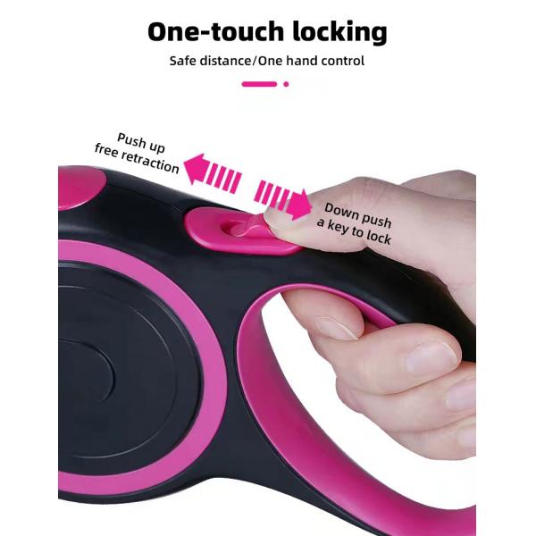 Cuerdas de tracción de estilo simple Perros de mascota ajustable correa multicolor