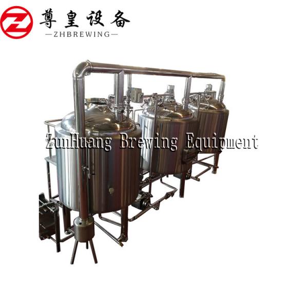 300L / cor de aço inoxidável da prata de 304 materiais do equipamento da cervejaria da casa 500L