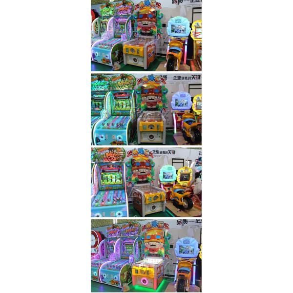 Happy Throw Ball Shooting Games Capsule Toy / Kids Redemption Ticket Arcade Game Machine
