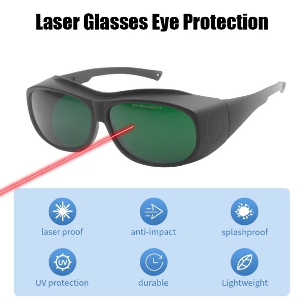 Laser protective lenses 1064nm safety glasses laser protective glasses IPL SAFTY GLASSES co2 laser protection glasses Laser protective glasses certified 610-1200nm OD6 laser protector laser protective