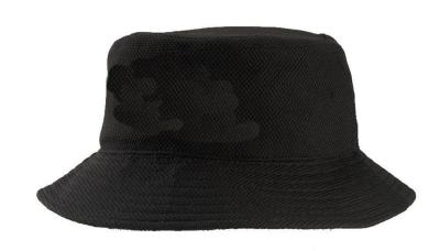 Black / Navy Summer Mesh Bucket Hats , Pink Digital Printing Youth Bucket Hat