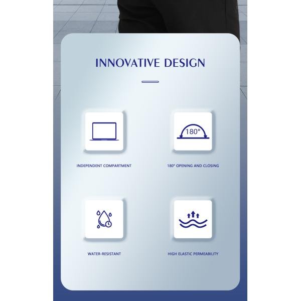 Полиэстер черный противоугонный водонепроницаемый рюкзак для ноутбука 20 литров