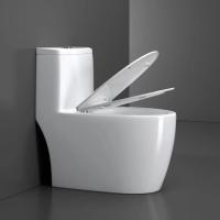 Toilet monobloc en céramique au design moderne, haute qualité, double chasse, avec évacuation en S pour usage domestique