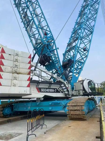 2023年 Sany 中古クローラークレーン SCC4000A 78m メインブームと130トンのスーパーリフト対重量
