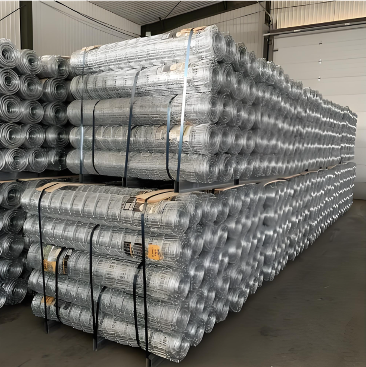 2.0mm High Tensile Wire Galvanized Fixed Knot Cattle Farm Fence Roll 50m Length for Ranch