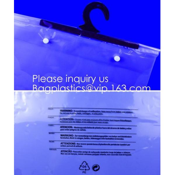 Hair Extension Hanger Bags For Hair Extensions Hair Extension Bag Storaging Bag,snap closure plastic hook hanger bags