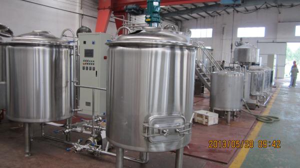 500L Craft Beer Stainless Steel Brewing Equipment Two Vessel Mashing System
