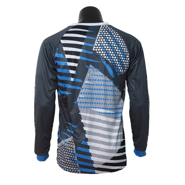 2020 V Neck Men'S Long Sleeve MTB Jersey / Road Cycling Clothing 100% Polyester