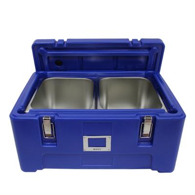 Cold Drinks 25L Insulated Food Transport Box Smooth Rotational Stackable Transport Box
