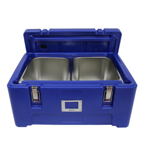 Cold Drinks 25L Insulated Food Transport Box Smooth Rotational Stackable Transport Box