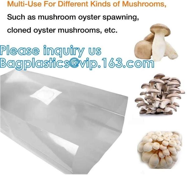 Autoclavable Mushroom Growing Bags, Mushroom Spawn Bags, Stand Up Durable Bags, Garden Supplies, Breathable
