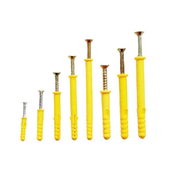 Rubber Nylon 8*40mm Plastic Wall Plug Anchor