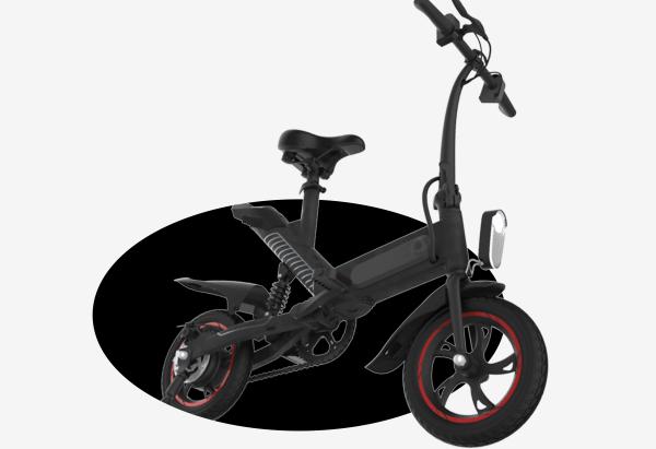 Lightest Electric Folding Bike , Electric Assist Bicycle High ebikebon Steel Body