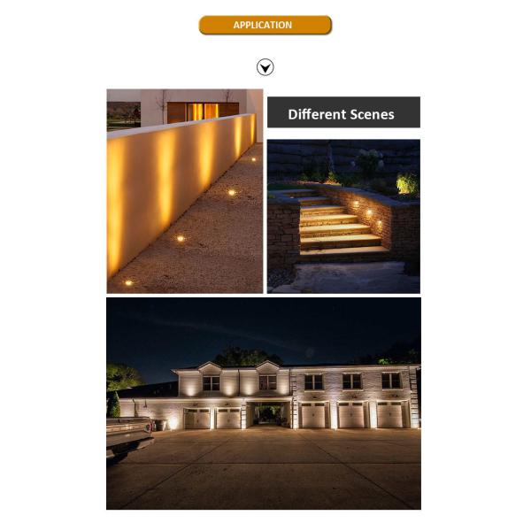 IP67 полузатененный боковой свет, излучающий свет в земле