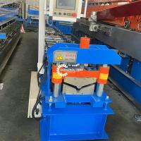 aço de Ridge Cap Machine Roof Sheet do controle do Plc de 0.4mm