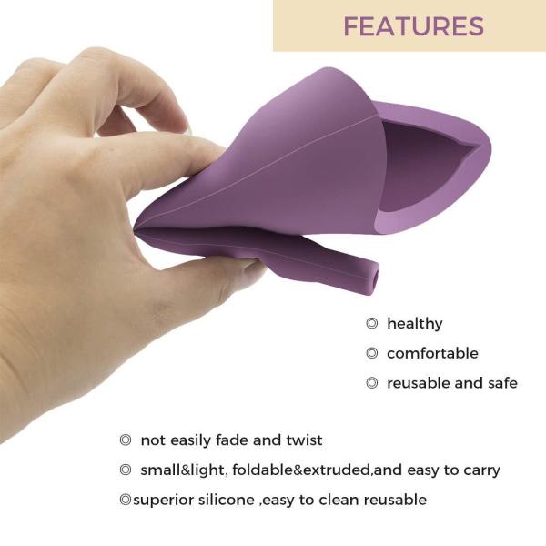 New Design Women Urinal Outdoor Travel Camping Portable Female Urinal Soft Silicone Urination Device