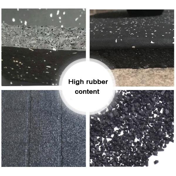 Черный резиновый напольный ролик для нетоксичного тренажерного коврика в Crossfit Fitness Sport Place