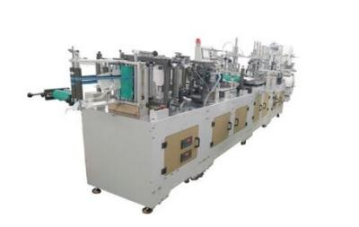 PLC Control Surgical Face Mask Making Machine , Medical Mask Making Machine