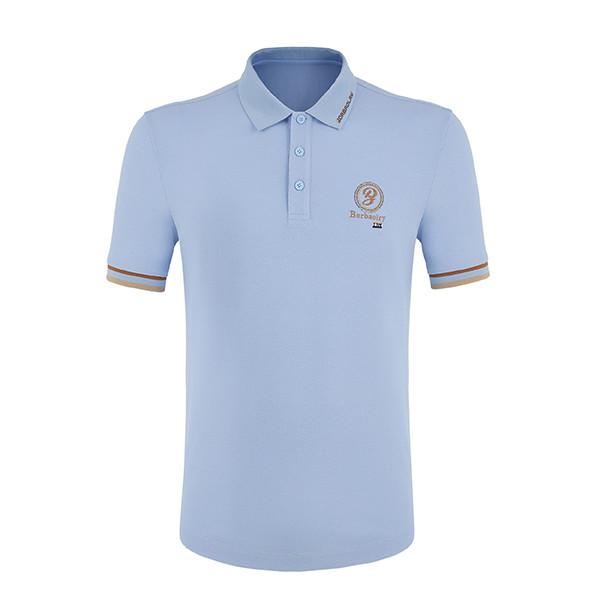 T-shirt de golf pour hommes à motifs de logo fabriqué avec 100% de coton et une taille exquise
