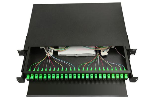 1U 19 Inches Rack Mount LC SC Full Equipment Fiber Patch Panel