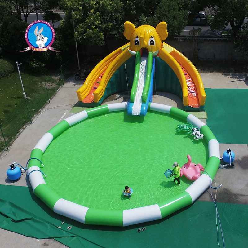 Large Adult Inflatable Swimming Pool China Factory Outdoor Household Water Park with Fun Games for the Home or Land