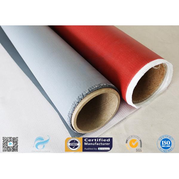 Одиночный силикон стороны 520г покрыл ткань 0.45мм ткани стеклоткани красную огнеупорную