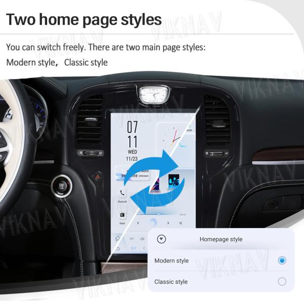 Стерео автомобильный радиоприемник экрана касания для радиотелеграфа 2013-2019 андроида 11 Крайслер 300C