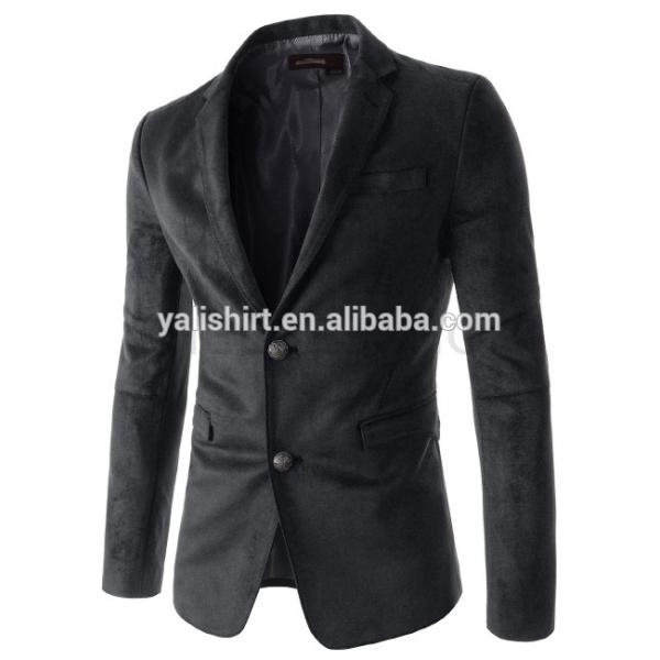 Factory stock wholesale cheap high quality mens slim fit suede blazer jacket