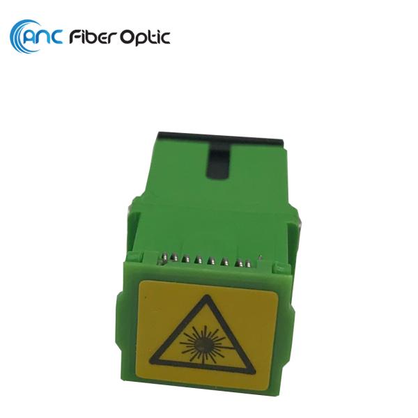 SM Flangeless Fiber Optic Adapters Simplex Auto Shutter SC APC Adapter