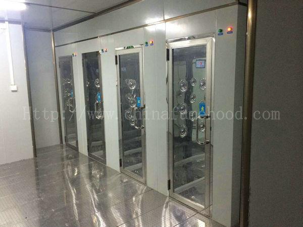 Double Person Clean Room Equipment Interlock Air Shower Automatic Open