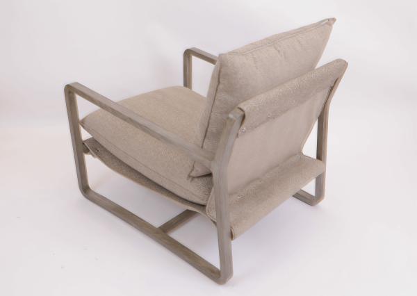 Hotel Bedroom Solid Oak Wood Lounge Chair Stainless Steel Base