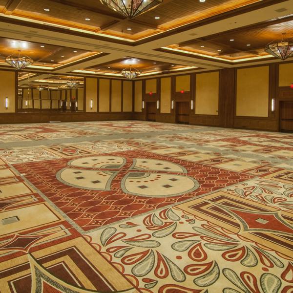 Customized Printed Banquet Hall Carpet in Wool and Nylon Blend for Hotel Decoration