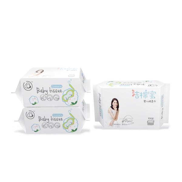 Nonwoven Spunlace Baby Cleaning Wipes Lightweight Easy Using For Sensitive Skin