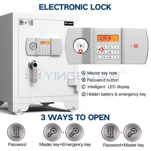 Fire-Resistant Multiple Fire Prevention Design Fireproof Safe Box Fire Rating 120mins YB/FW-58 for Ultimate Protection