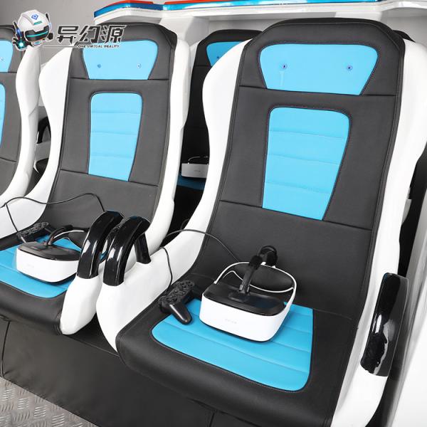 белизна имитатора космического корабля кино семьи имитатора 6000w 9D VR голубая
