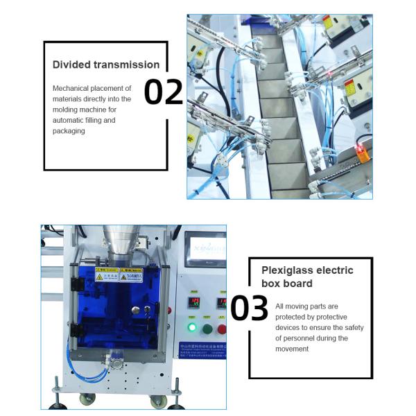 Semi-automatic Manual Placement Filling Screws Bolts Small Parts Hardware Packaging Machine