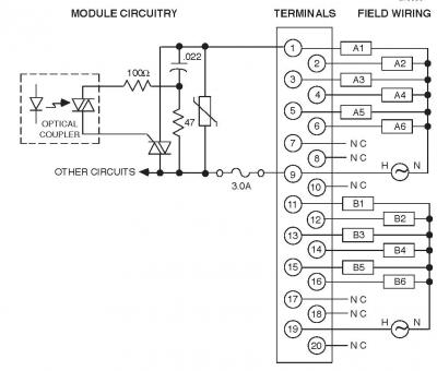 GE FANUC IC693MDL310, модуль выхода AC, серия 90-30, 120 вольт AC