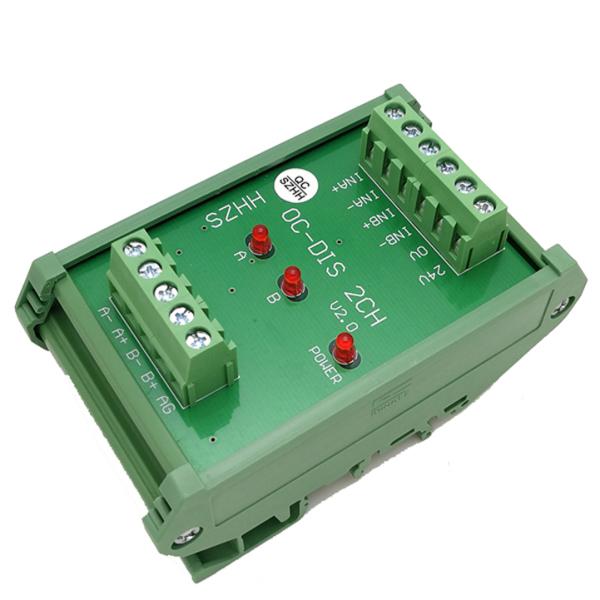 Converter of Open Collector HTL 24v into Differential TTL 5v Signal 2 Ways Universal