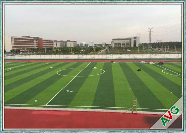 60mm Pile Height Football Synthetic Turf / Artificial Grass FIFA 2 Standard