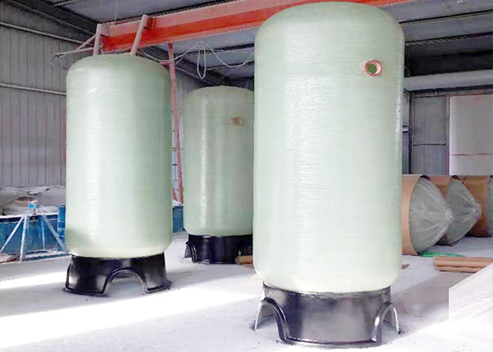 Lightweight FRP Water Softener Tank , Water Septic Tank For Industrial Water Purity
