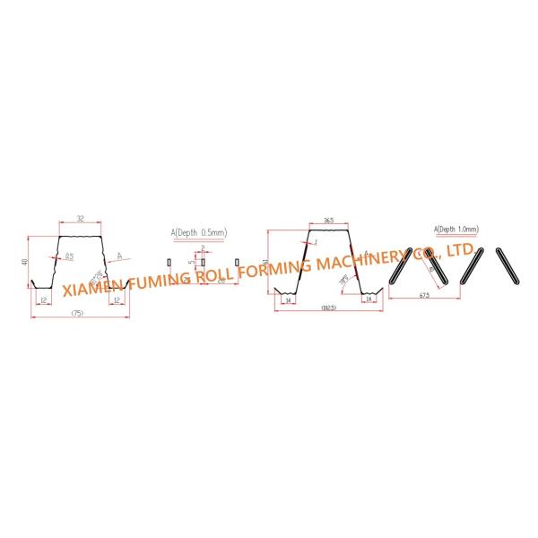 Специализированный Top Hat Roll Forming Machine Industrial для профиля Бэттен