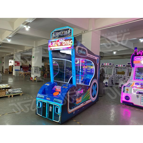 LET'S DISC Arcade Machine High-Precision Professional Disc Toss Arcade Machine 4-Level Interactive Disc Throwing Game