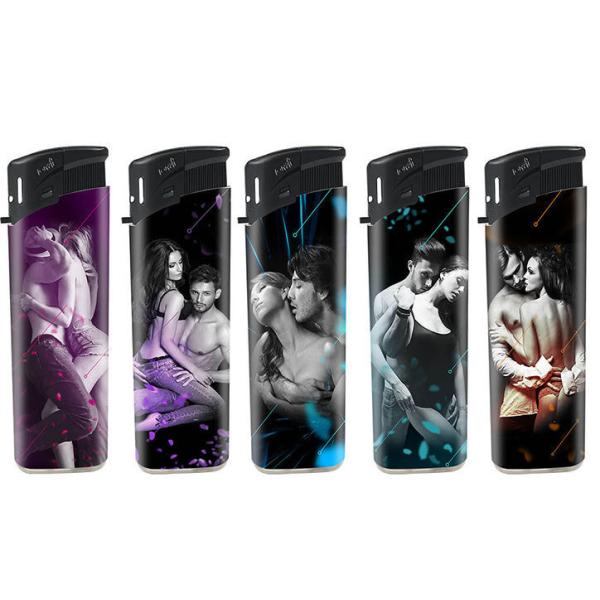 Rubber Color Bulk Briquet Plastic Lighters Disposable Pipe Kitchen Lighters