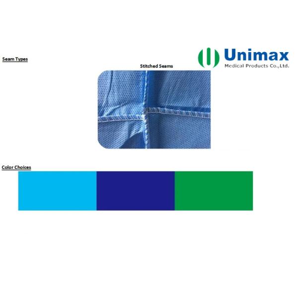 Hospital 60gsm TUV CE Sterile Medical Surgical Gown
