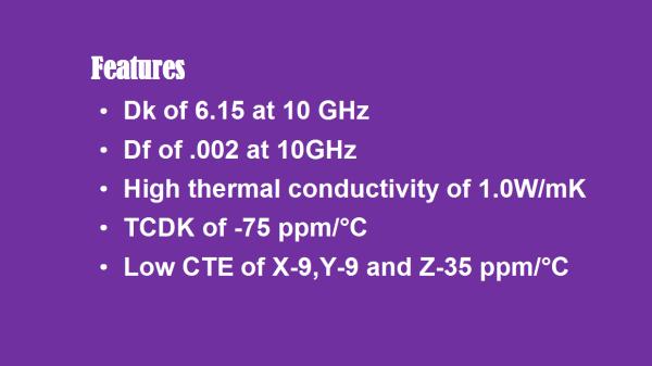 TC600 DK 6.15 high frequency substrates used in Single Sided, Double Sided, Multi-layer, Hybrid PCB
