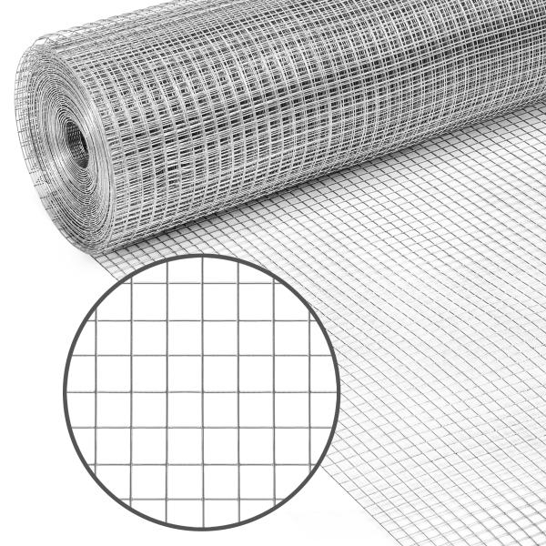 Hot Dipped Galvanised Weld Mesh Rolls ,  Welded Wire Fence Panels Square Hope Shape