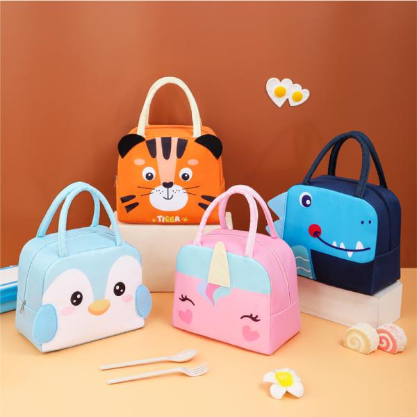 Customized Logo Portable Insulated Thermal Lunch Box for Women Girl Kids Children